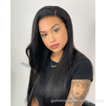 wholesale Transparent Lace Wig Human Hair Lace Front Human Hair Wigs For Black Women 100% Brazilian Virgin Human Hair Lace Wig